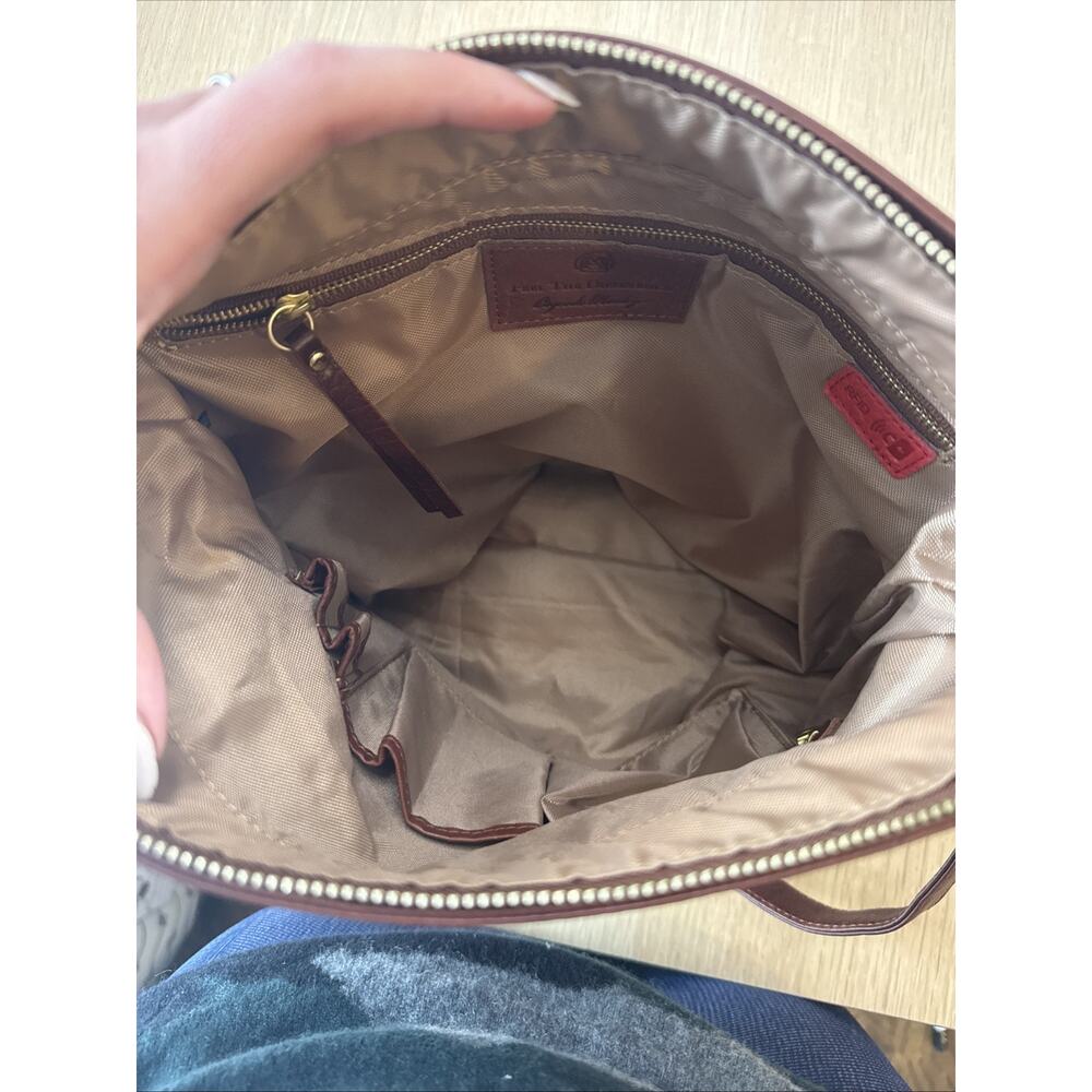OSGOODE MARLEY PIPER HOBO Crossbody Zipper Purse Brandy Color - Picture 3 of 10